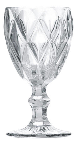 Miniatura: Jogo De Taças Diamante 260ml Vidro Transparente