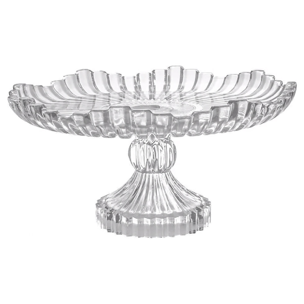 Miniatura: Centro De Mesa Fruteira Boleira Vidro Milan 29cm Cityglass