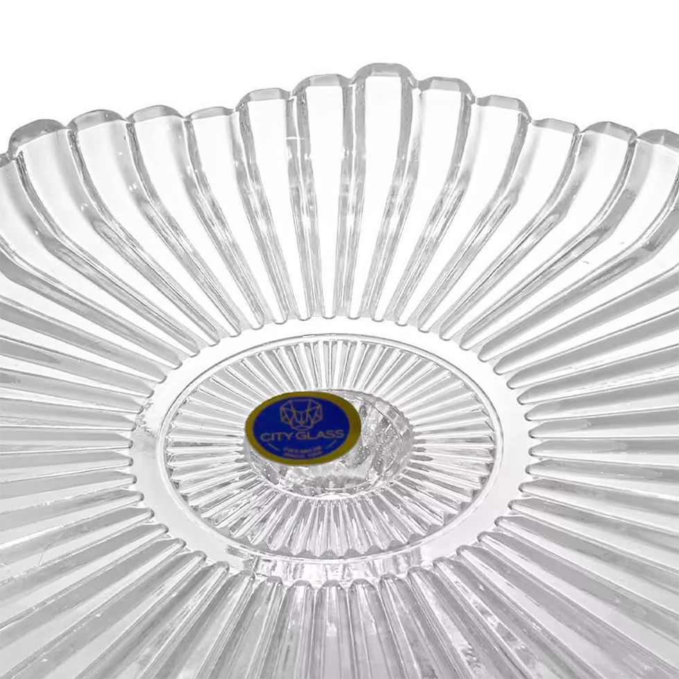 Miniatura: Centro De Mesa Fruteira Boleira Vidro Milan 29cm Cityglass