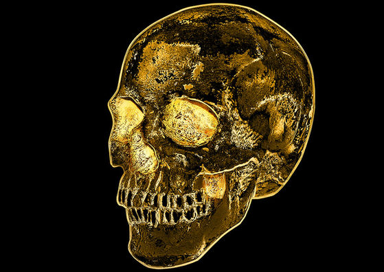 VINRECH 3D STORE - POSTERS - Skull Color Gold_Thumb.jpg