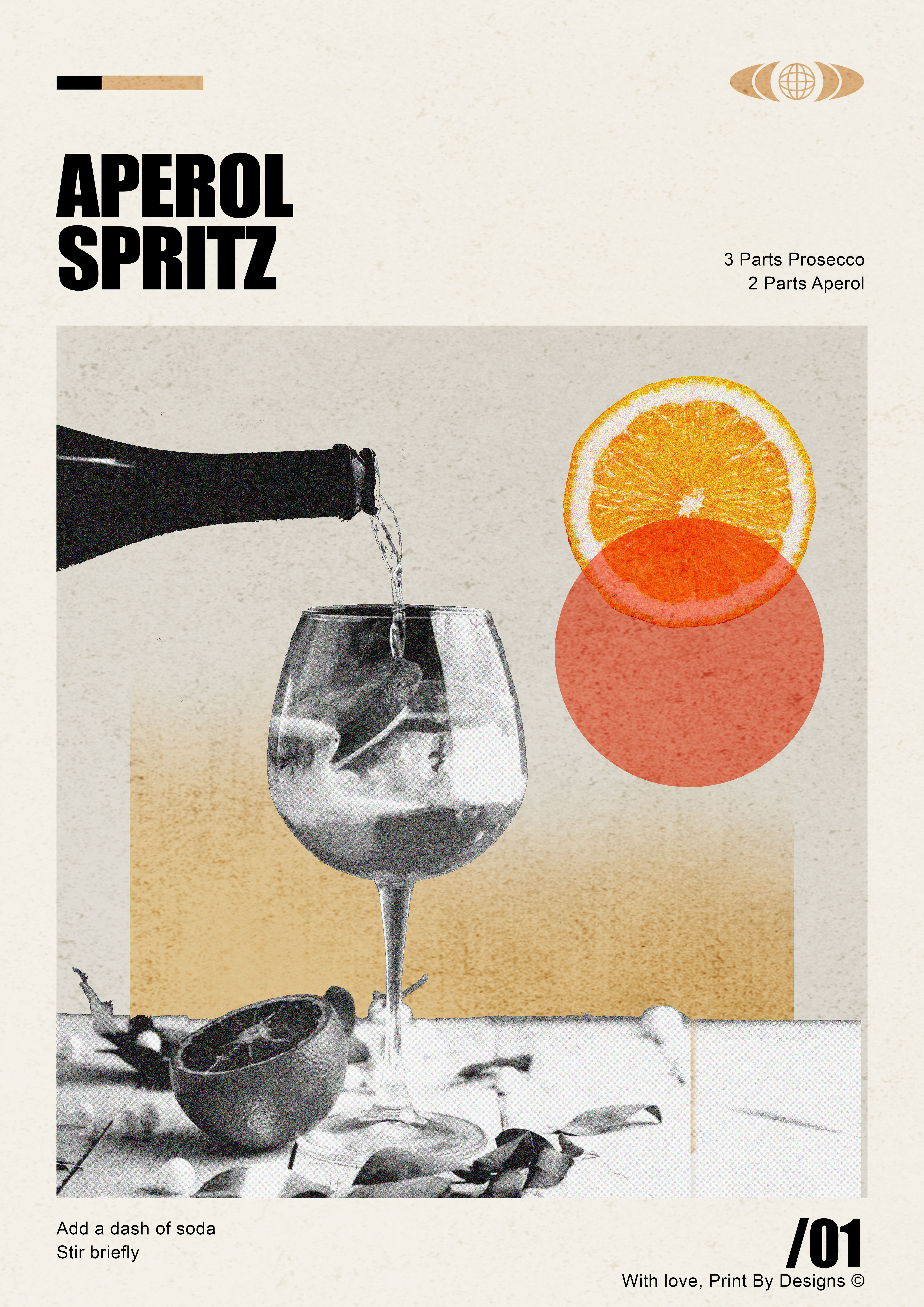 Aperol Spritz - Cocktail Print