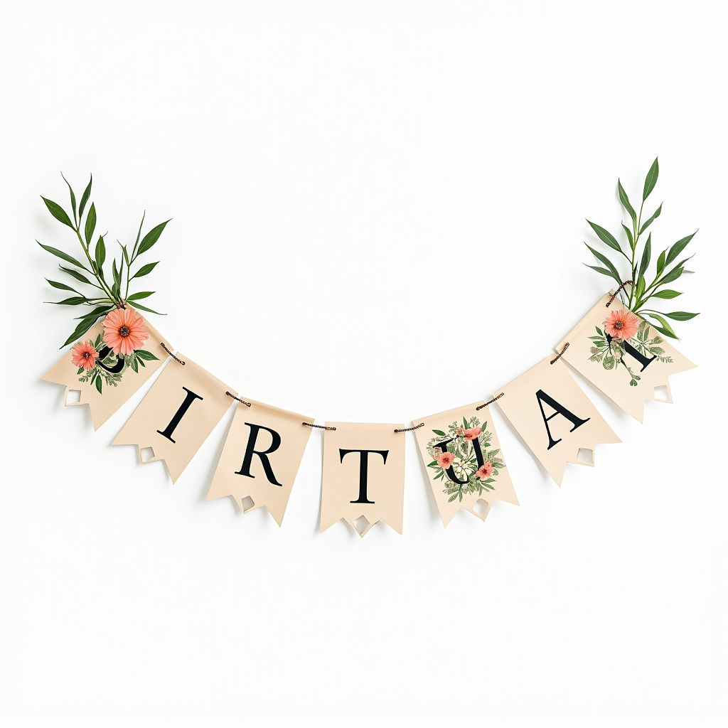 Floral Birthday Banner