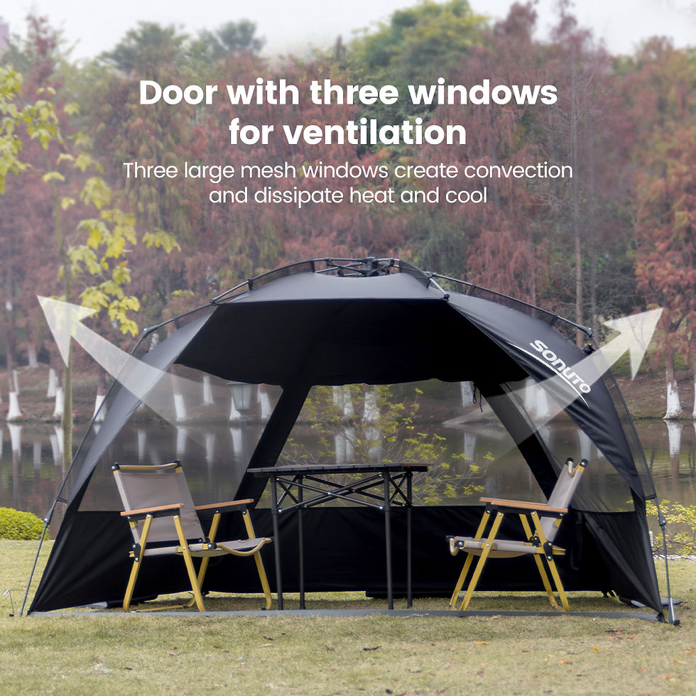 Thumbnail: Sonuto Outdoor 3-4P One-Touch Camping Tent Quick Automatic Opening Beach Fishing