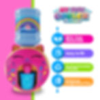 Thumbnail: Dotti Donut Mini Water Cooler for Kids