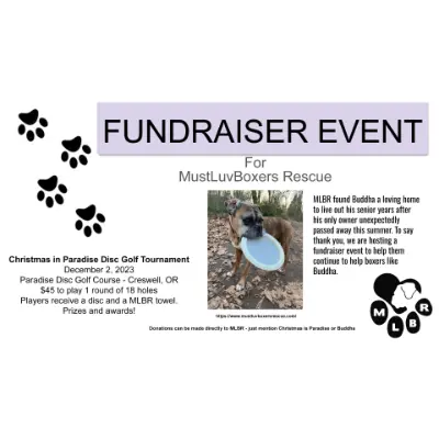 Christmas in Paradise Disc Golf Tournament – A Tribute to Chase Bartholomew (Fundraiser for MLBR)