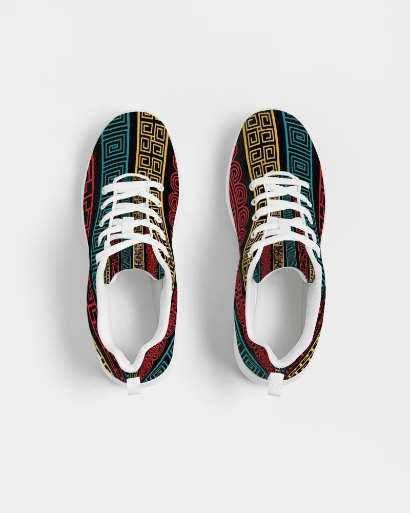 Thumbnail: Athletic Sneakers, Low Top Multicolor Canvas Running Sports Shoes, U0665