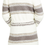 Thumbnail: Stripe Print Jacket in White | Womens | Baciano