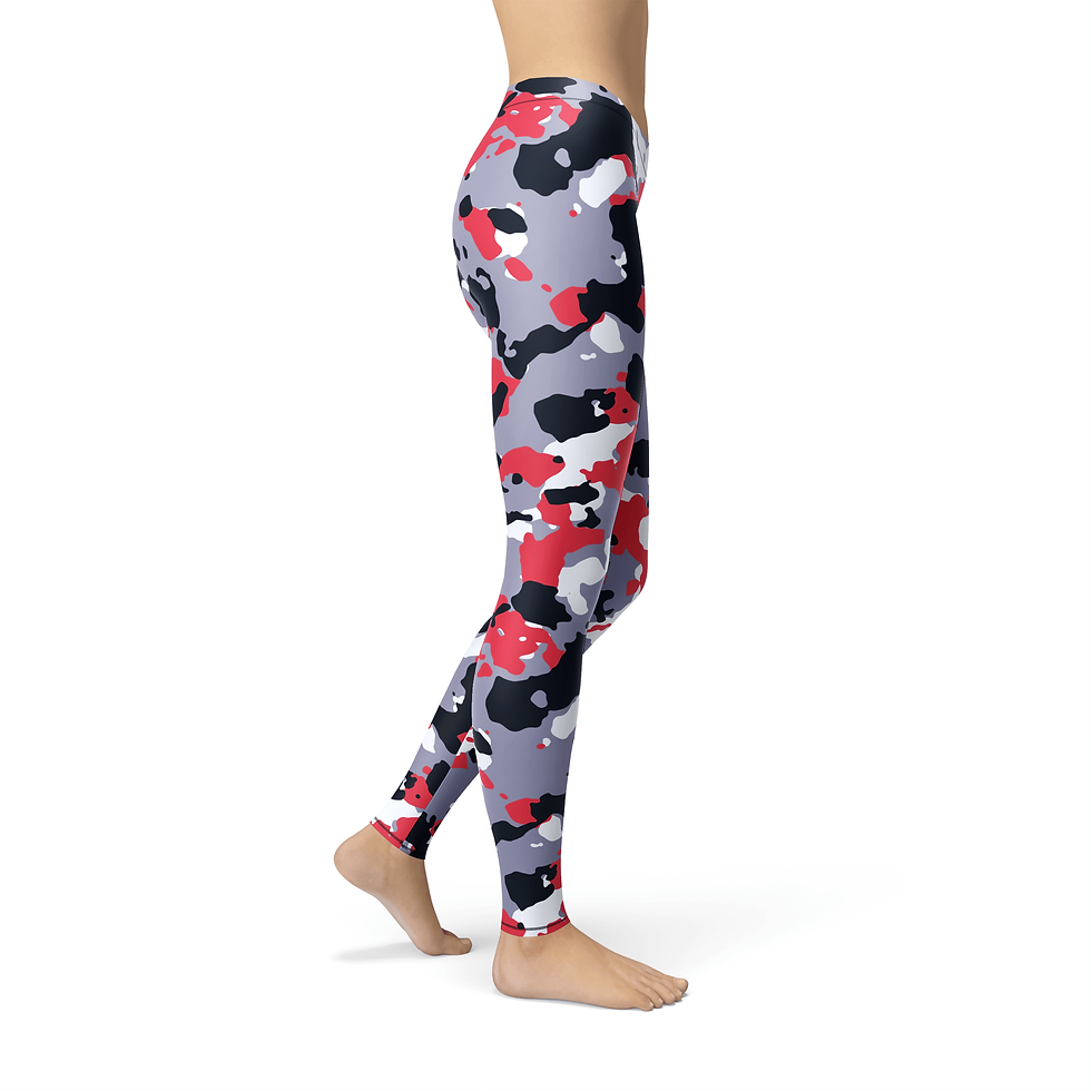 Miniatura: Avery Red White Camo Leggings