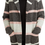 Thumbnail: Stripe Print Jacket in Charcoal | Womens | Baciano
