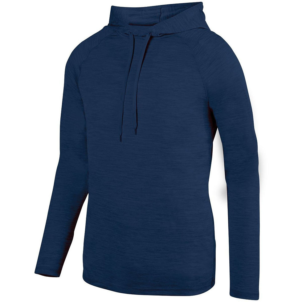 Thumbnail: Men's Athletic Shirt, Long Sleeve Heather Sports Hoodie - 2905