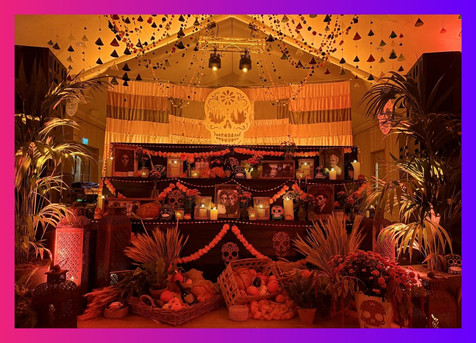 Ofrenda display at Daylesford Organic Day of the Dead Fiesta