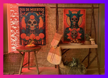 Dia de Muertos artwork installations at Daylesford Organic Day of the Dead Fiesta