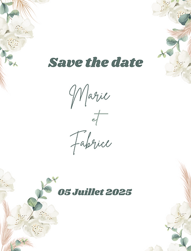 collection Eucapampa - save the date - mariage