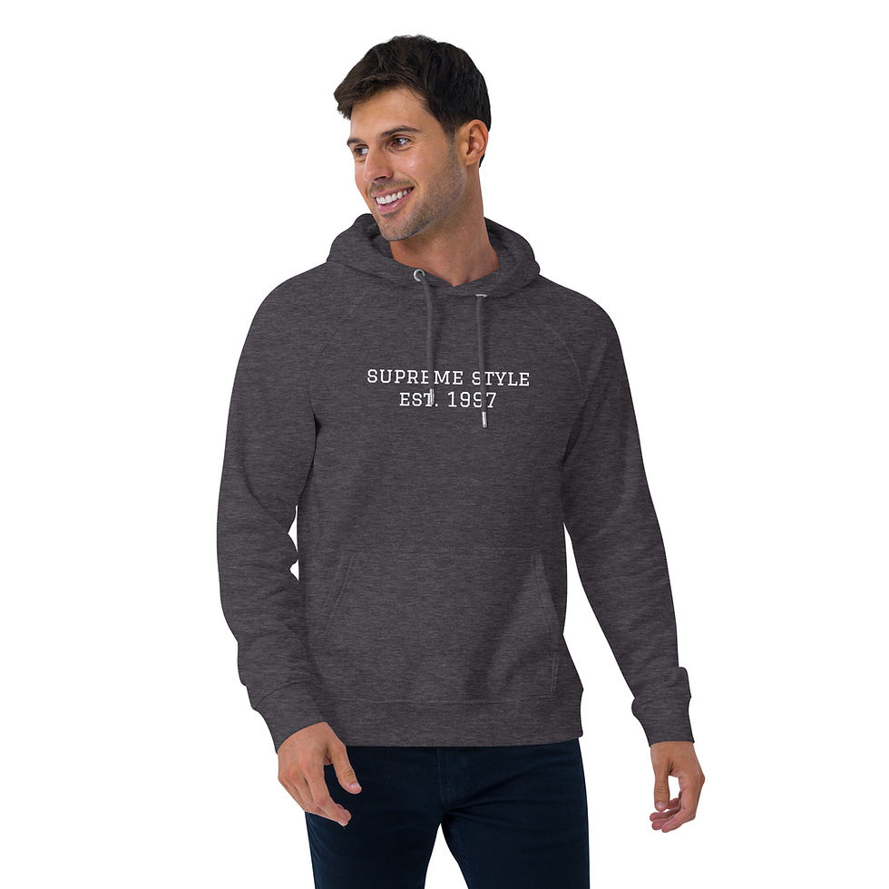 Thumbnail: supreme style Unisex eco raglan hoodie