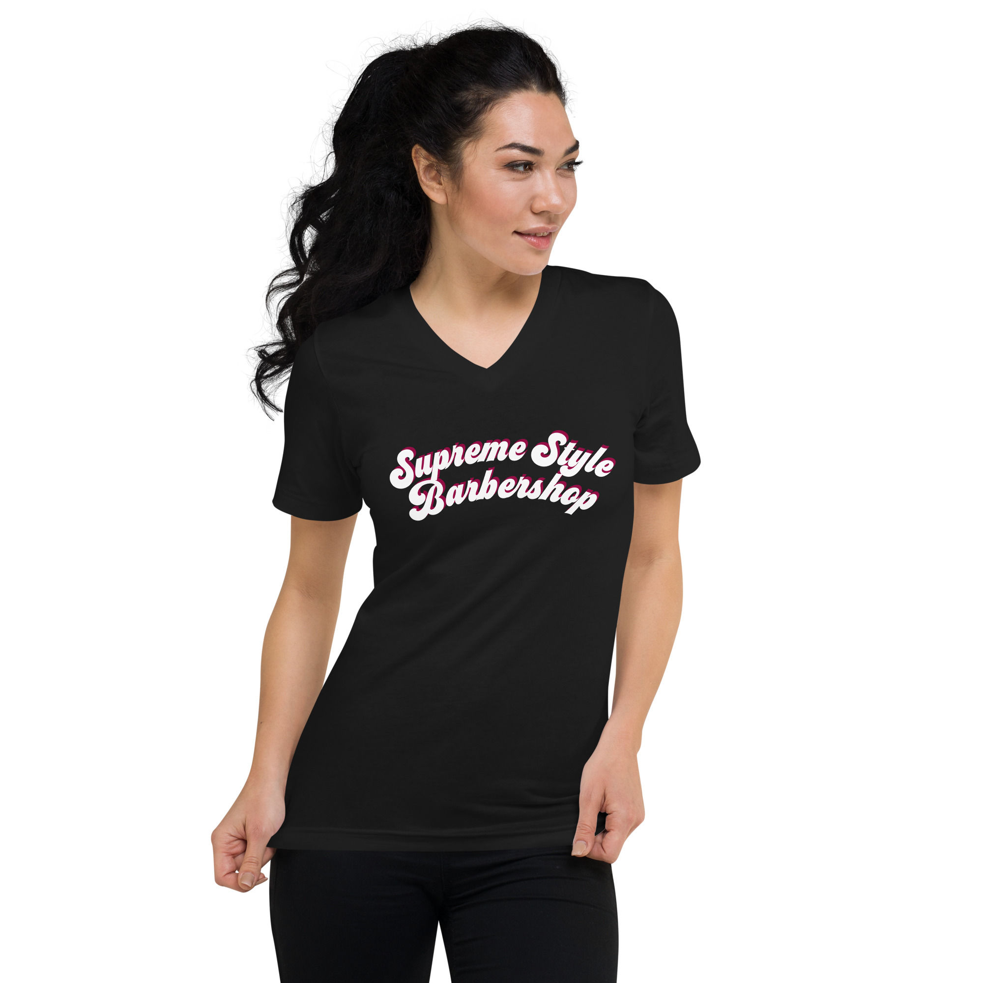 Supreme 70's Unisex Short Sleeve V-Neck T-Shirt