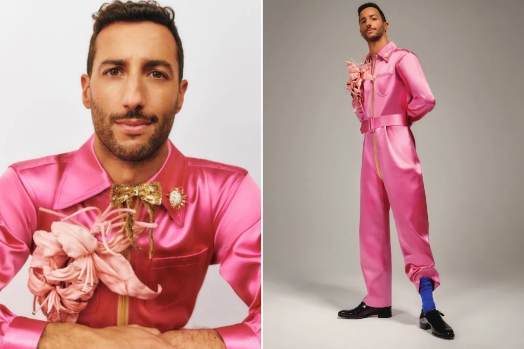 Daniel Joseph Ricciardo AM from f1 wearing pink