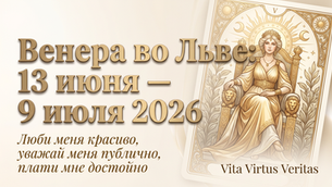 Венера во Льве: 13 июня — 9 июля