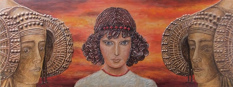 sul fondo di un'alba tre volti di donna