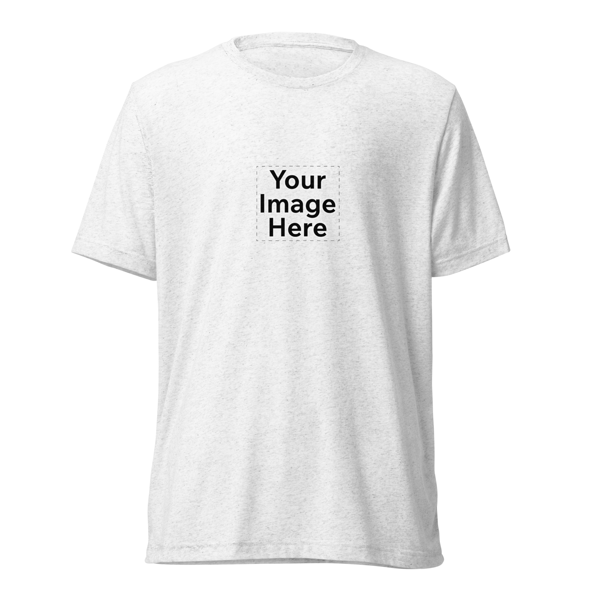 White T-shirt with 'Your Image Here' placeholder