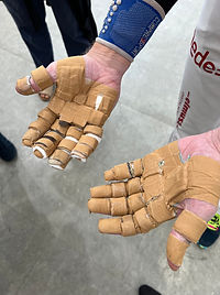 Hand protection of a Pilota player