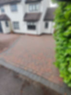 block paved driveway after being cleaned in Lichfield
