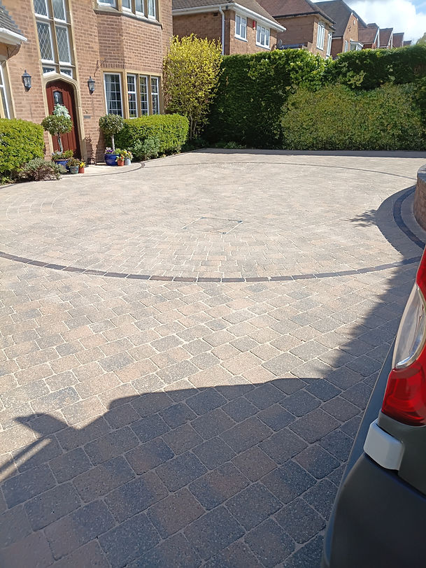 block paved driveway after clean in Walsall