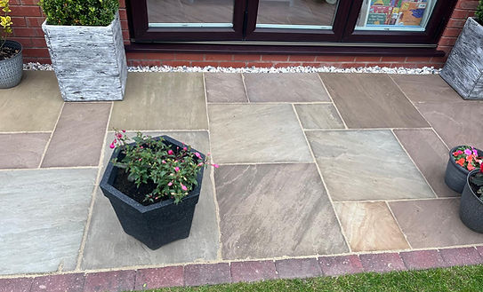 A patio restoration/clean by DMS