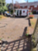 block paved driveway in Great Wryley before being cleaned