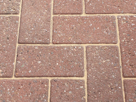 block paved driveway after being pressure washed and re-sanded