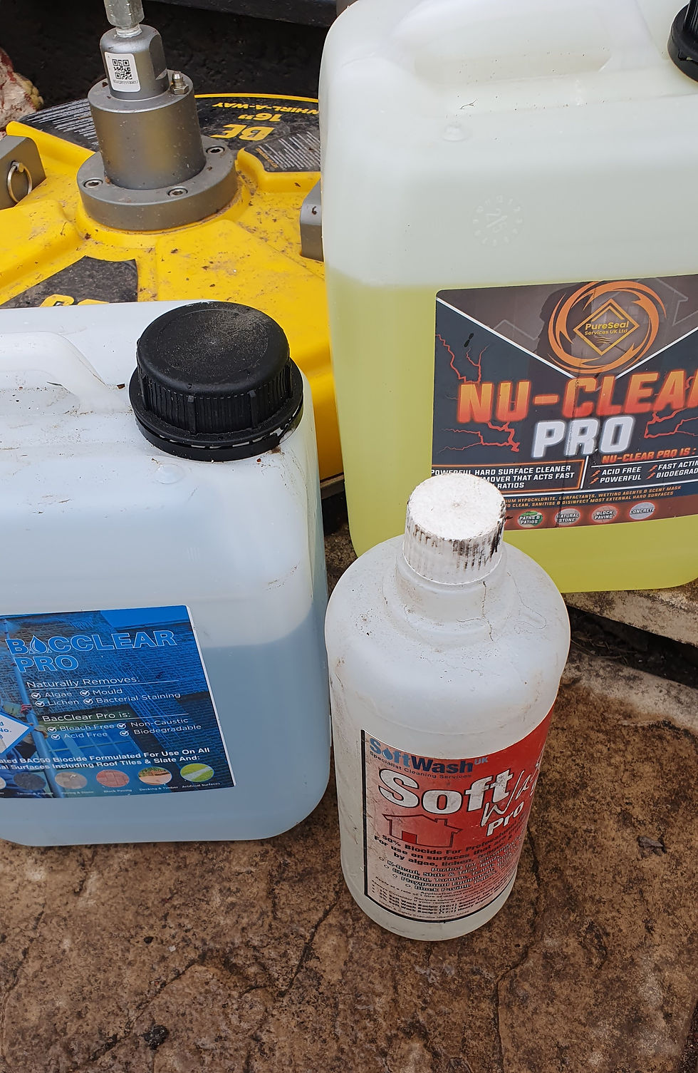 chemical treatments used by DMS for pressure washing