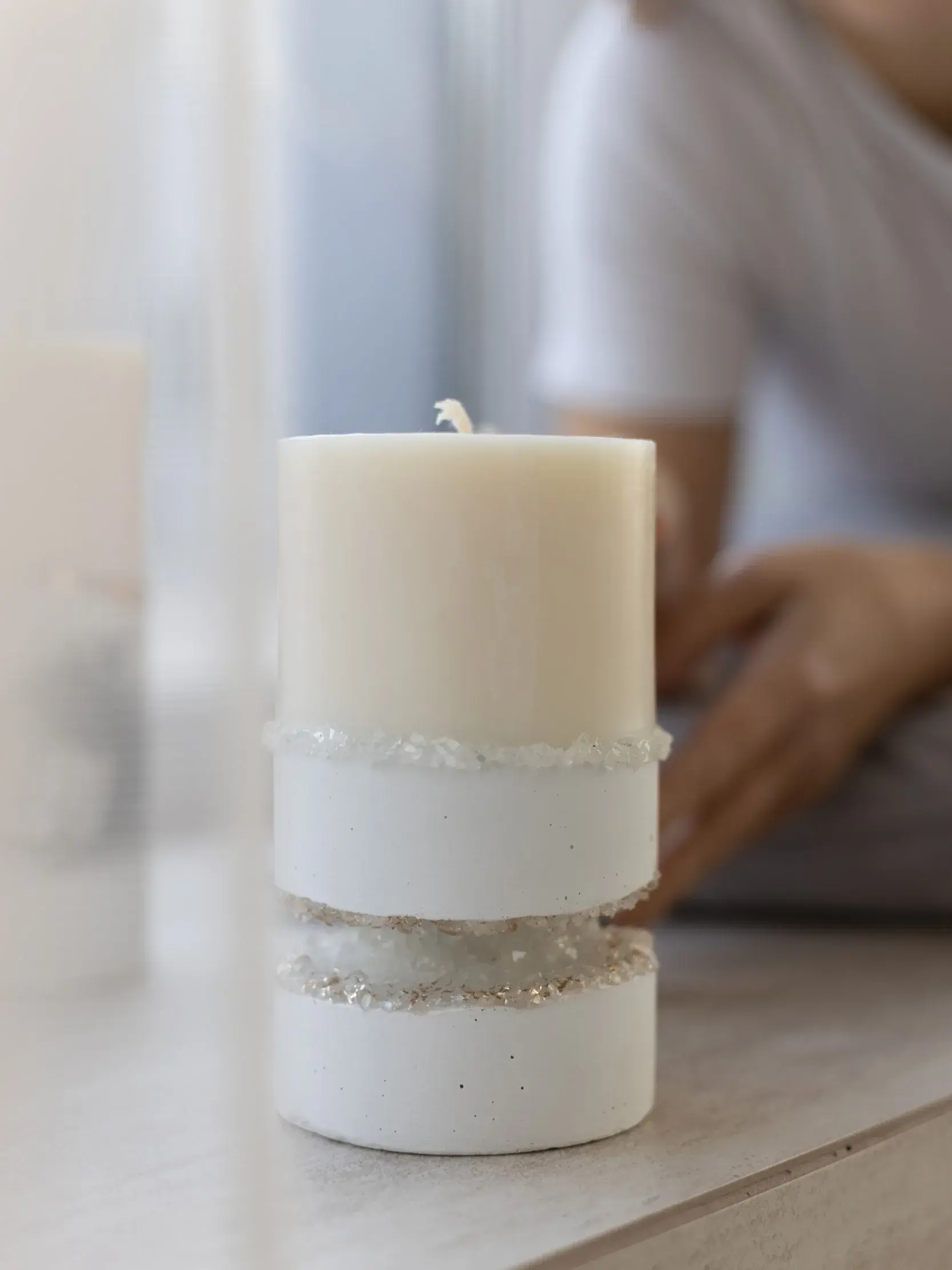 Свічка з інкрустацією