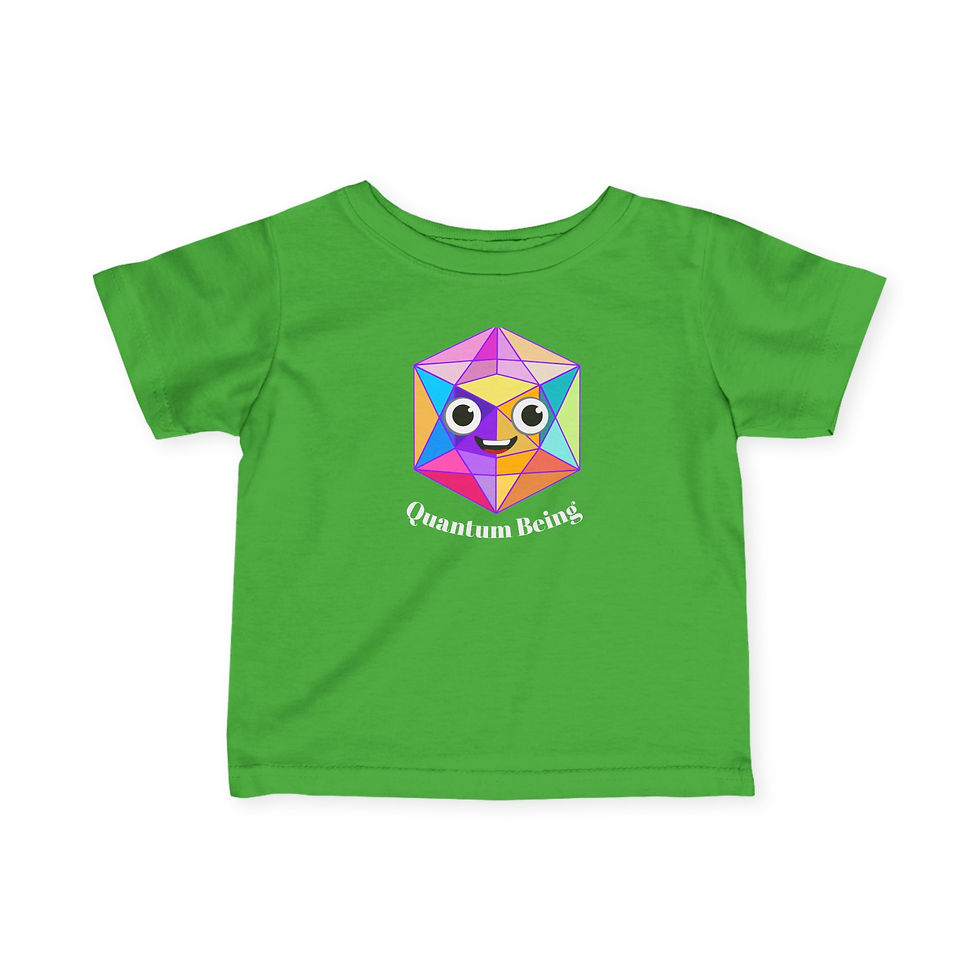 Thumbnail: Quantum Being Geometric Smiling Infant Tee 