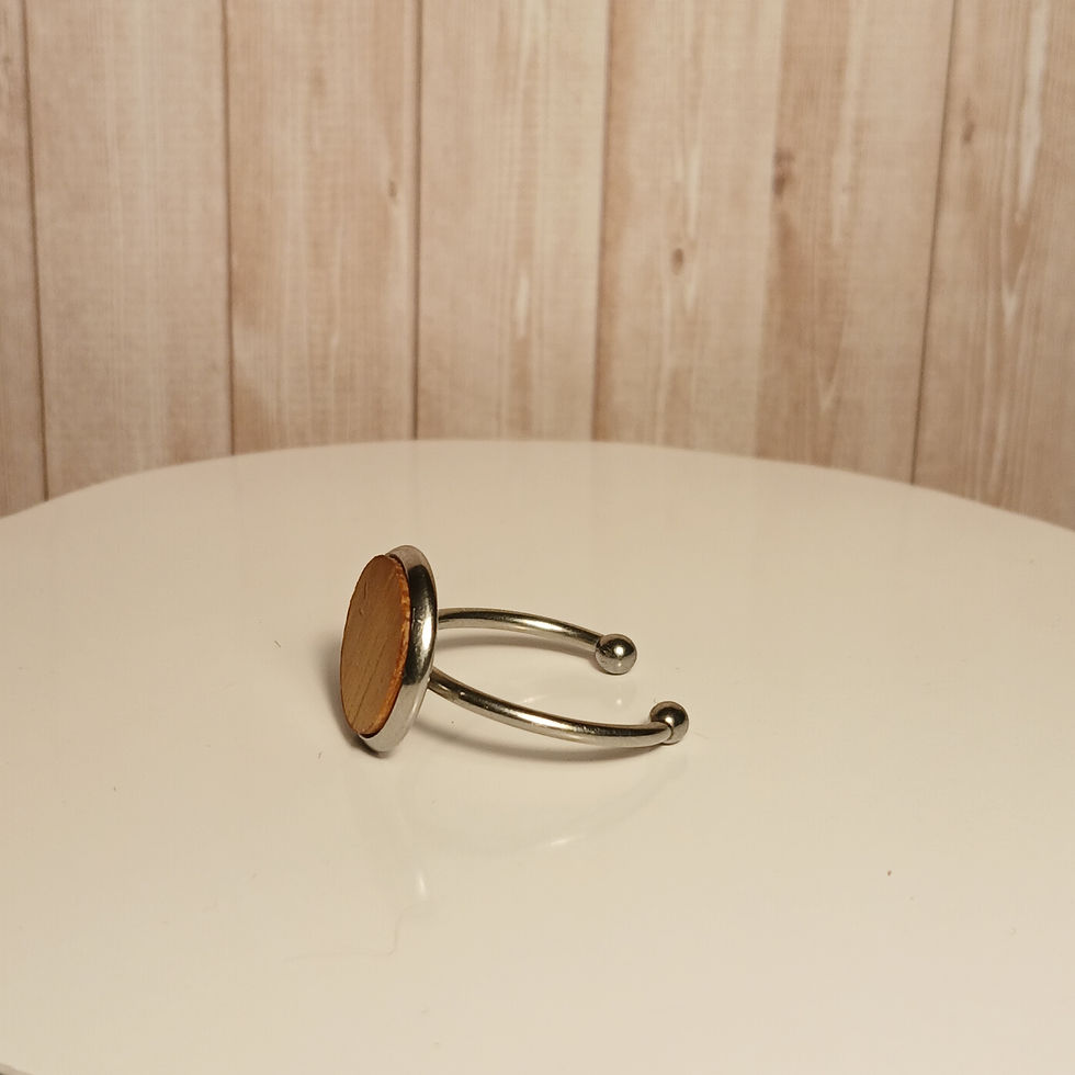 Miniature : Bague réglable en bois éxotique