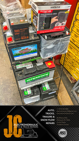 Trailer and truck batteries with reliable breakaway systems for sale, providing durable power and safety solutions in Millwood, NY.