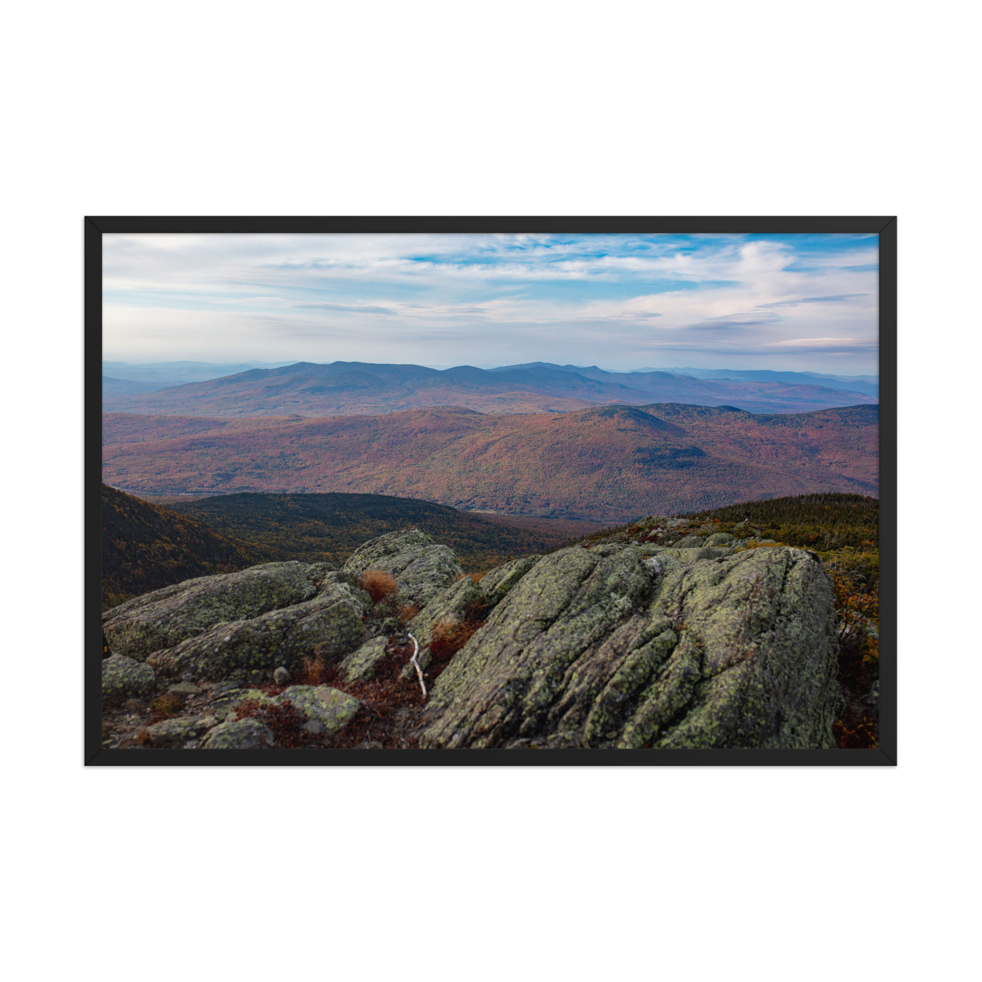 White Mountains Fall Foliage - Randolph, NH from Presidential Range