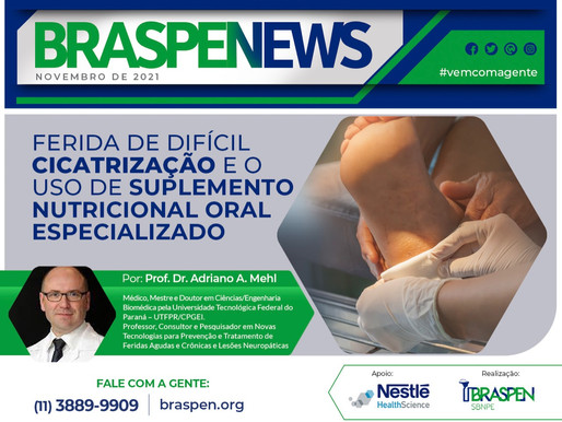 Ferida de difícil cicatrização e o uso de suplemento nutricional oral especializado