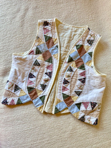 60s vintage patchwork vest ビンテージ  ベスト Vintage Patchwork Vest | Garmentory