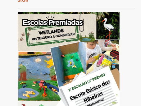 Alunos da Escola Básica de Vila Verde Distinguidos em Desafio Nacional "Wetlands-um tesouro a conservar"
