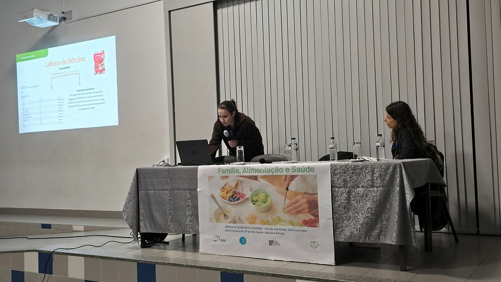 Palestra “Família, Alimentação e Saúde” na EBVV no dia 28 de janeiro