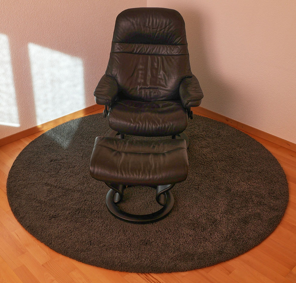 Fauteuil confortable d'hypnose du cabinet Bulledhypnose
