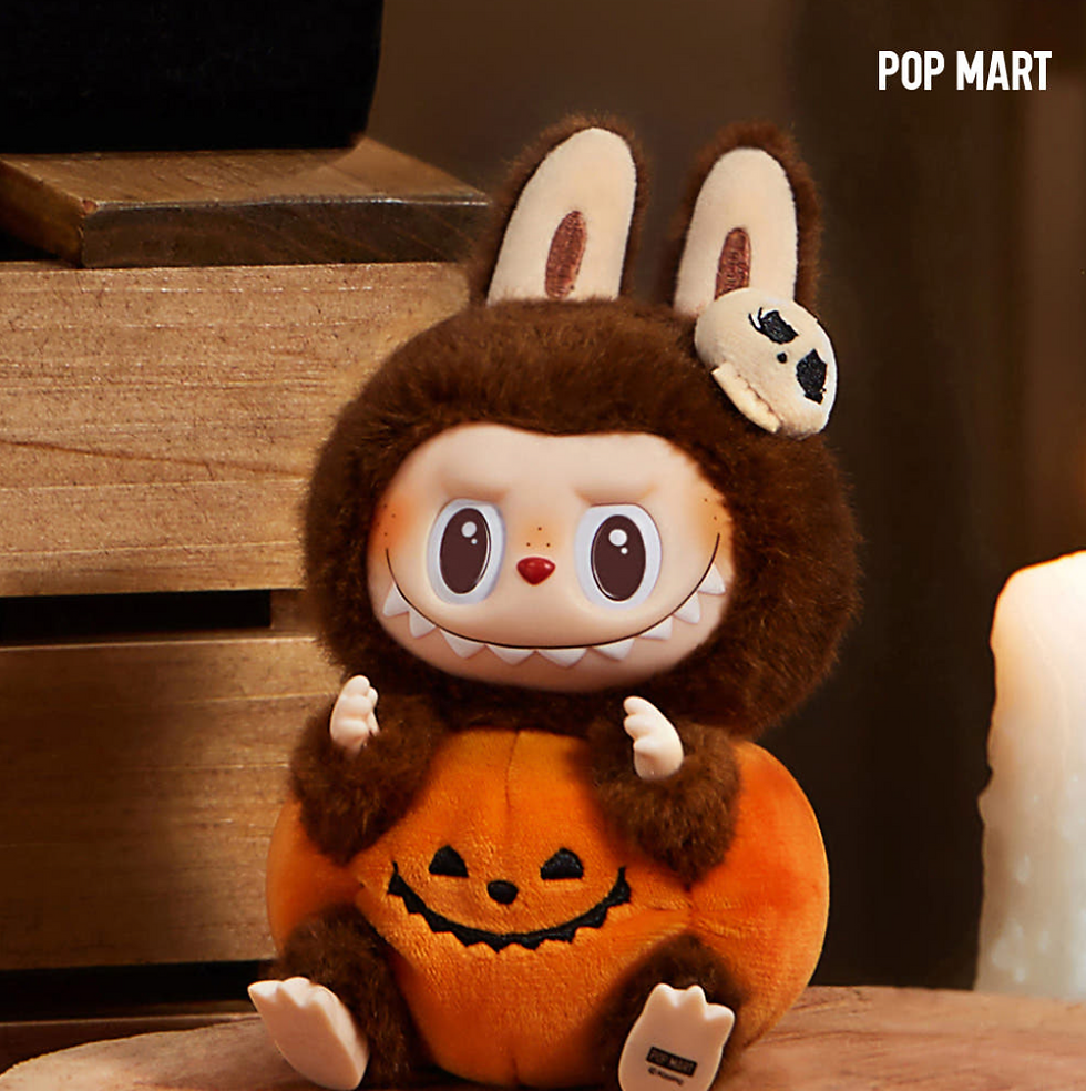 縮圖：【韓國】POP MART-Labubu THE MONSTERS 🎃 南瓜造型毛絨公仔匙扣 『限量代購』