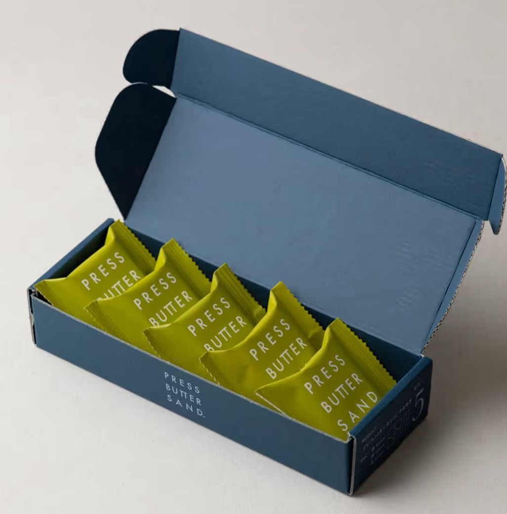 【日本】Press Butter Sand 奶油夾心餅乾 matcha 抹茶味 5個入