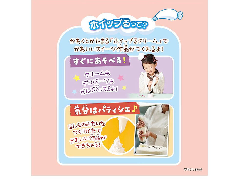 縮圖：【日本】Mofusan wipple 忌廉DIY馬卡龍掛飾套裝