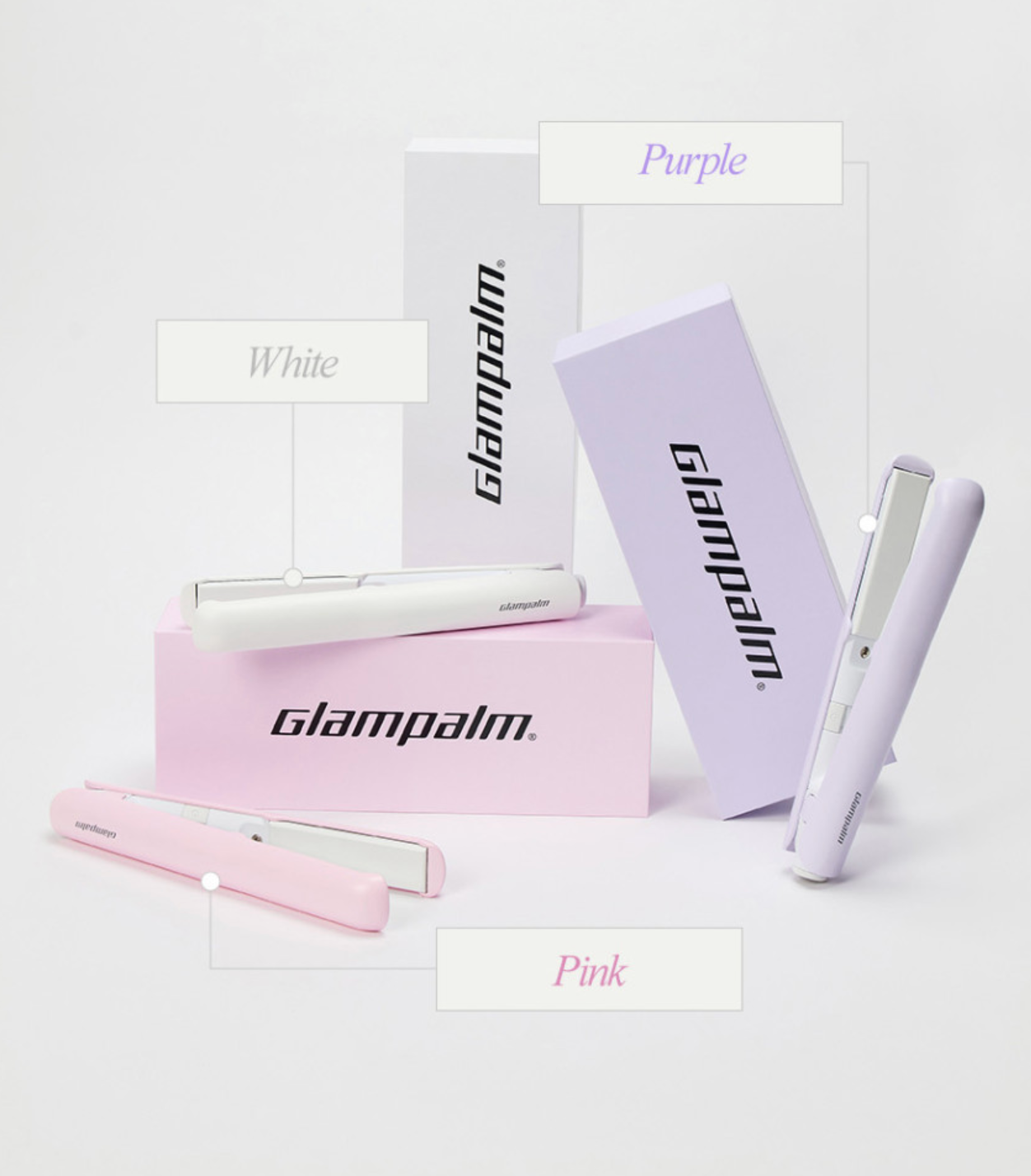 【韓國】GLAMPALM- GP105PP Glam Chic OMG (Oh My Glam) 中號直髮夾 / 共3色