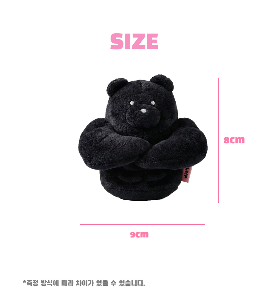 縮圖：【韓國】Black Bear Holiday Edition Keyring 마동곰 홀리데이 에디션 - MADONG GOM Muxle Friends