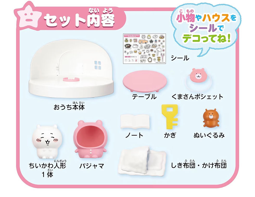 縮圖：【日本】Chiikawa 小屋發聲互動玩具套裝