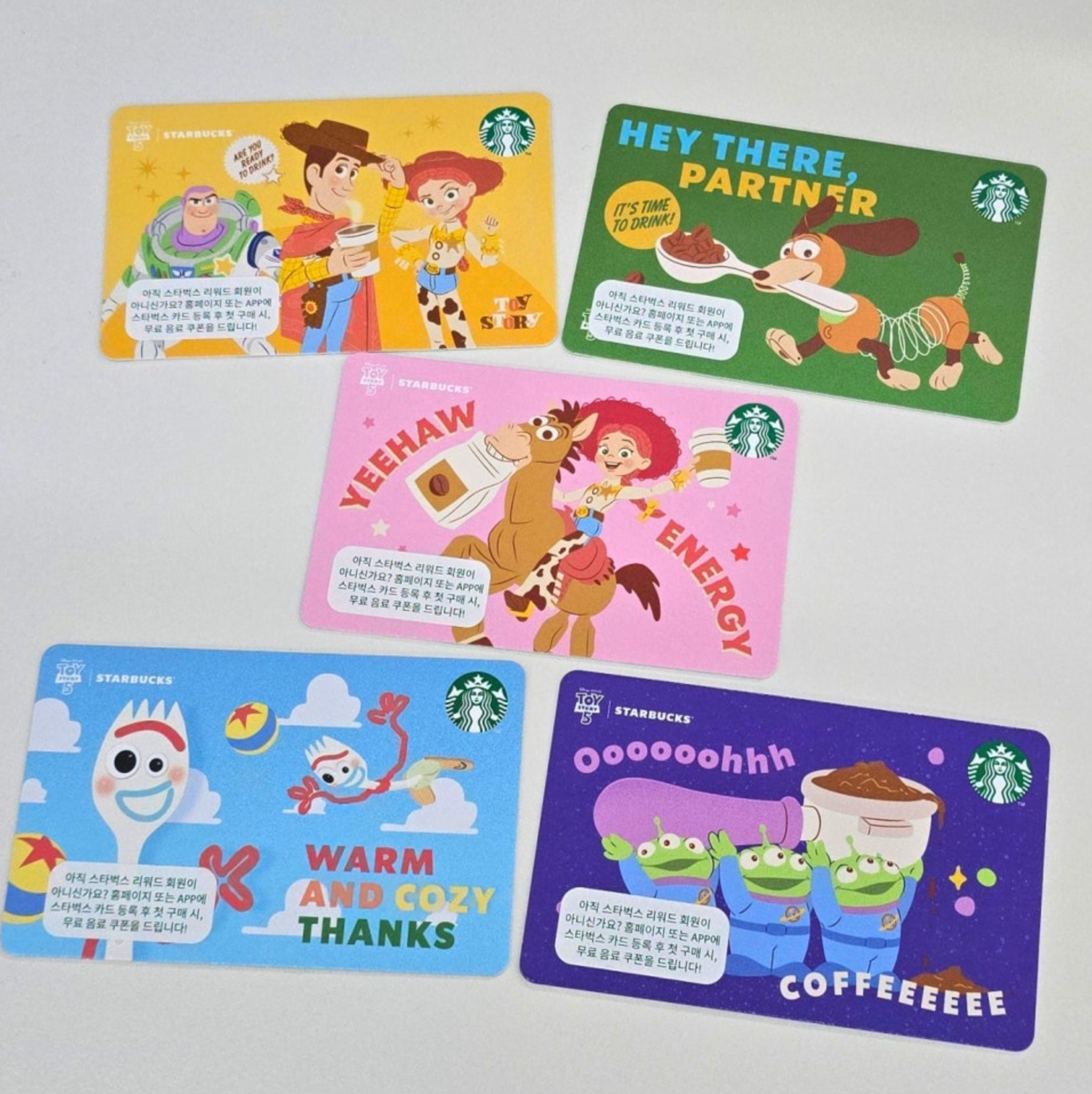 【韓國】STARBUCKS x Toy Story - Starbucks Card 會員卡/ 共5款