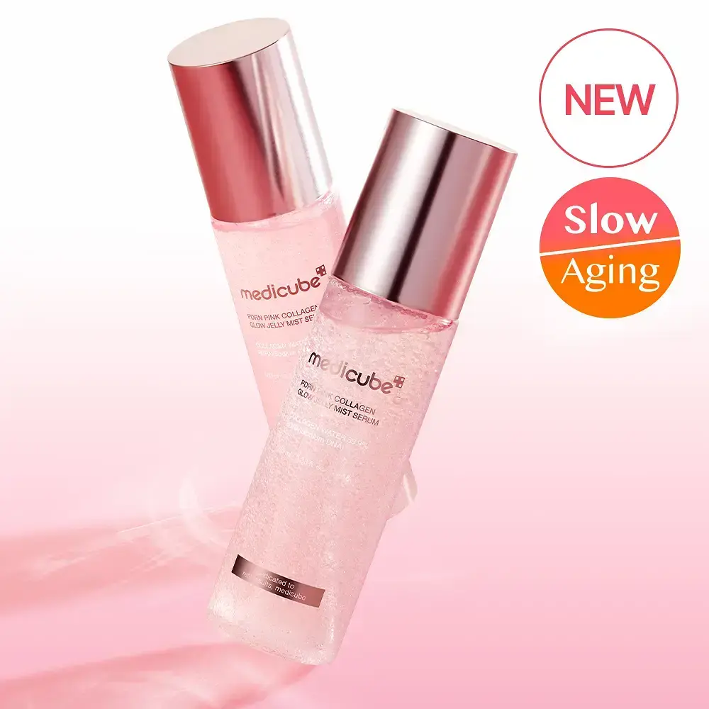 【韓國】Medicube-PDRN Pink Collagen Glow Jelly Mist 膠原水光啫哩噴霧 /100ml x 2支裝 / 1套