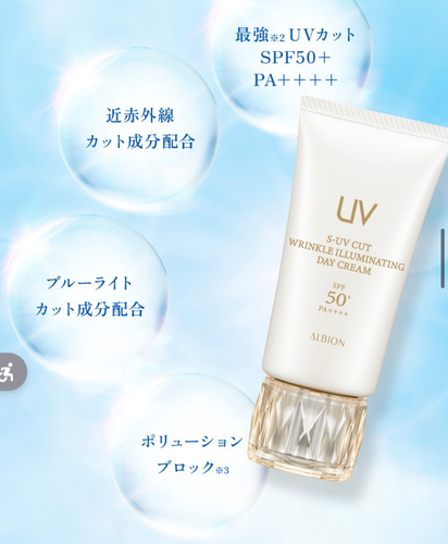 日本】 ALBION S-UV Cut Wrinkle Illuminating Day Cream 防曬抗皺美容