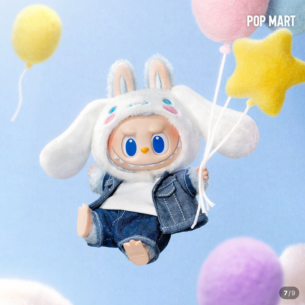 縮圖：【韓國】POP MART-THE MONSTERS x Sanrio Characters Keychain / 毛絨公仔掛件系列/隨機盲盒『限量代購』